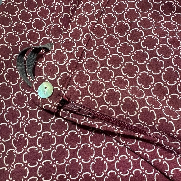 JONATHAN MARTIN Vintage Burgundy Mini Skirt - Picture 2 of 5